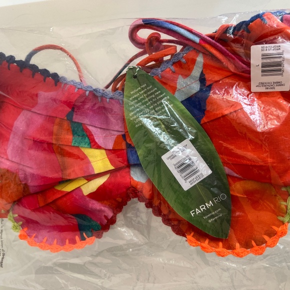 FARM RIO Ombre Chita Red Top - Picture 7 of 8